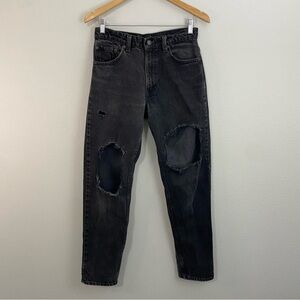 Levi's 550 Vintage Orange Tag W29 L32 Black Distressed‎ Jeans